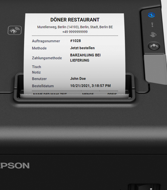 Epson POS baskı yazıcı
