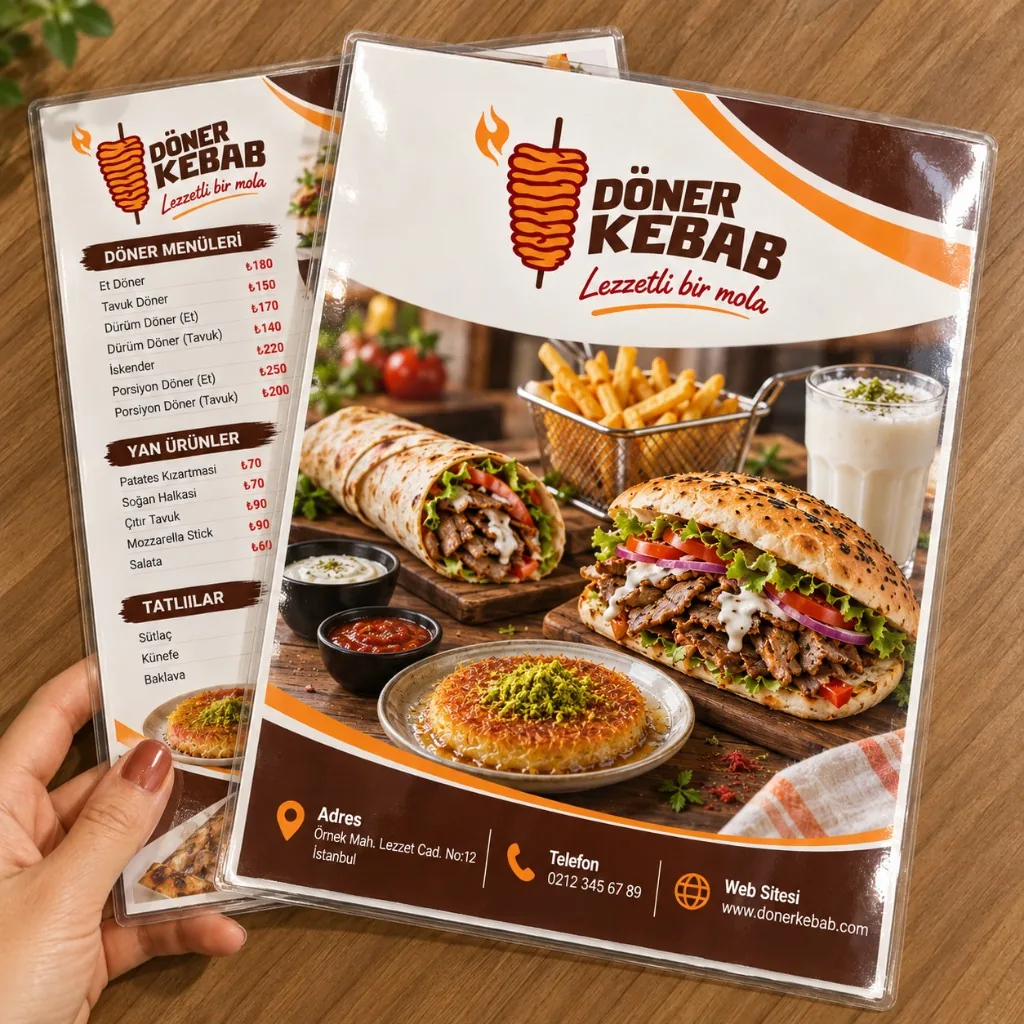 PVC menu