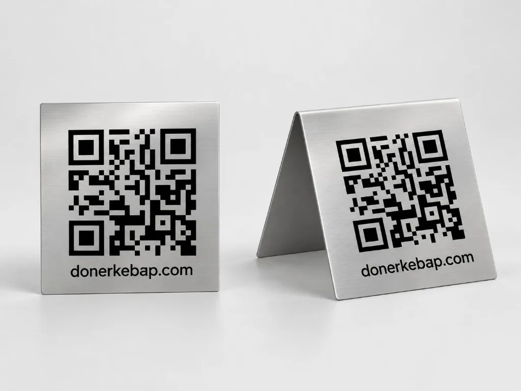 Metal QR code material